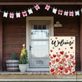 thumbnail image 5 of Sm:)e Love Hearts Floral Welcome Valentines Day Garden Flag 12x18 Inch, 5 of 5
