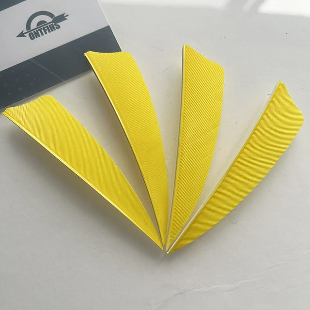 50PCS 3 Inch Shield Archery Arrow Turkey Feathers Fletching Right Wing For Hunting Accessories Yellow