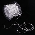 thumbnail image 3 of AMLESO 15 Meter Pearl Beaded Ribbon Chain Roll for DIY Craft Decoration, 3 of 8