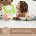 thumbnail image 6 of Made in USA Toddler Utensil Set (2 Pack) & Board Book - Spoon & Fork for Kids, Self-Standing 3D Ergonomic Cat & Dog Handles, BPA-free, Dishwasher Safe (Pink), 6 of 9