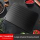 thumbnail image 5 of Steak defrosting board, seafood defrosting plates, aluminum alloy cutting board, large capacity, easy clean, foldable design, portable use, for kitchen, for dorm, high heat resistance,, 5 of 7