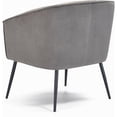 thumbnail image 5 of Adore Decor Rani Modern Velvet Accent Chair in Gray, 5 of 12