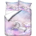 thumbnail image 1 of Unicorn 3 Piece Duvet Cover Set 600 Thread Count Egyptian Cotton, Stylish Breathable and Durable, Premium Bedding Collection ), 1 of 5
