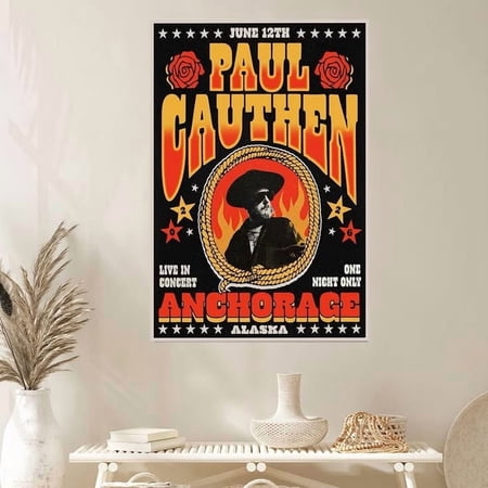 Poster Paul Cauthen June 12 2026 Williwaw Social Outdoors Anchorage AK Tour Poster WALL ART - HOME DECOR - 8X12, UNFRAMED