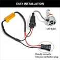 thumbnail image 5 of H11 LED Headlight Canbus Decoder Error Anti Flicker 12v Resistor Canceller, Pack of 2, 5 of 5