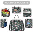 thumbnail image 2 of Pioneer Flower Floral Print Pattern Insulated Leakproof Lunch Box for Women, Large Lunch Bag for Tween Teen Adult, Loncheras Para Mujer for Work Beach Travel Picnic Camping, 2 of 6