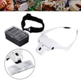 thumbnail image 1 of Lupa para auriculares, lupas de diadema LED con 5 lentes para extensiones de pesta?as joyeros, costura, manualidades, cosméticos Ecomeon no, 1 of 5