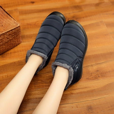 

Waterproof Snow Sneakers Boots Ankle Shoes Outdoor Anti-Slip Booties Winter for Women Men New