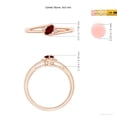 thumbnail image 5 of ANGARA Lab Grown Ruby and Lab Diamond Split Shank Ring for Women in 14K Rose Gold (Size-5x3mm) | July Birthstone, Birthday, Anniversary, Jewelry Gift for Women | Lab-Grown Ruby Ring, 5 of 7