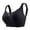 Black, variant on Bra Non Wired Padded Full Cup Breathable Seamless Bustier Bralette for Women in Comfort Without Underwire Gray XXL