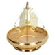 thumbnail image 4 of Soporte para espiral de incienso de acero inoxidable dorado con forma de espiral antimosquitos, placa para decoración del hogar, 4 of 14