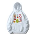 thumbnail image 3 of Sudadera con capucha blanca de Feliz Navidad para niños, sudadera bonita para fiesta de Navidad para niño o niña, ropa de moda con estampado de Papá Noel y ciervos para niños, 3 of 5
