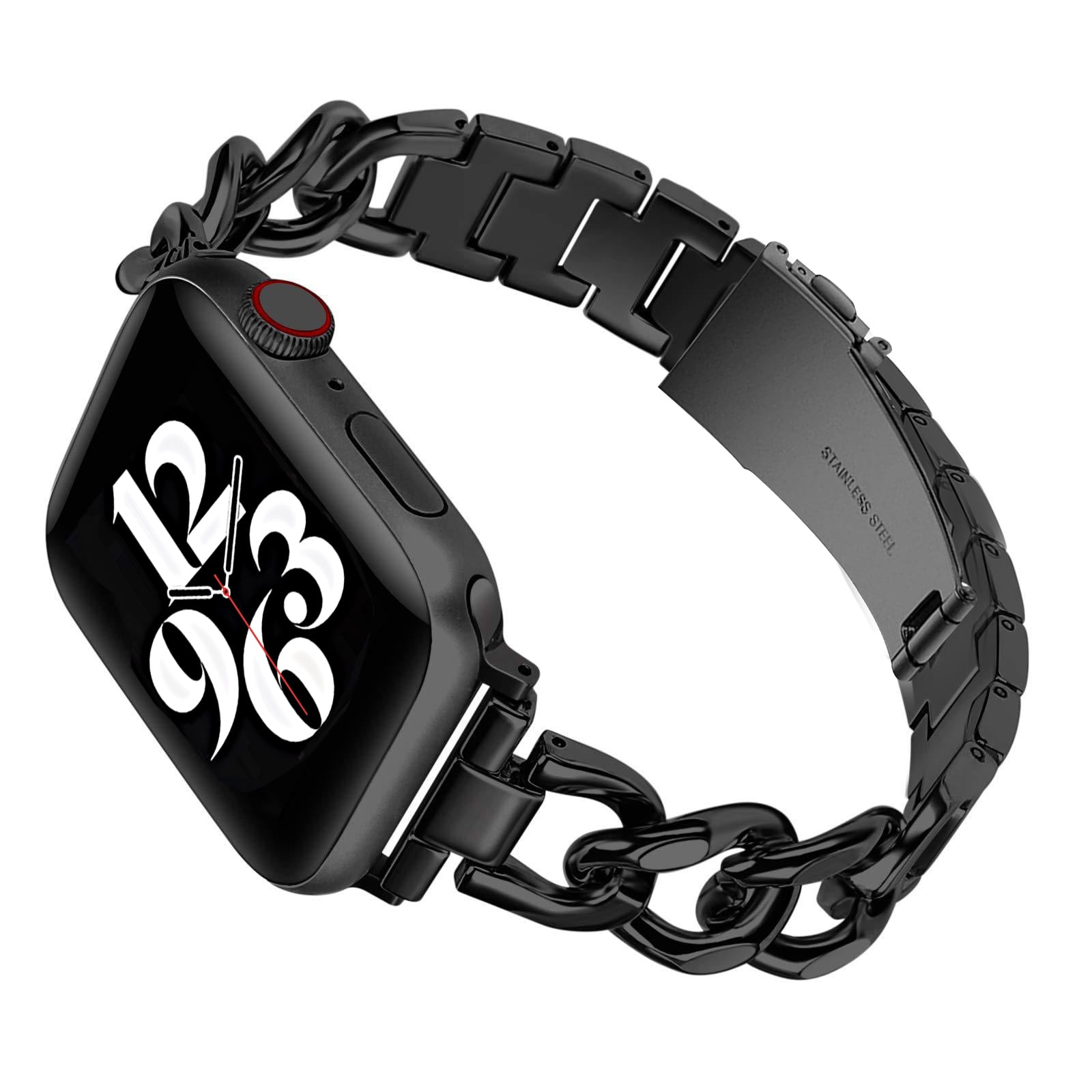 38/40/41mm Cool Men Women Chain Metal Smartwatch Bands Compatible for