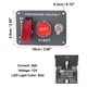 thumbnail image 5 of Juego de Panel de interruptor de encendido Unique Bargains 3 en 1 12V fibra de carbono, 5 of 8