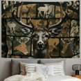 thumbnail image 2 of Orinice Deer Tapestry Wall Hanging Unique Style Graphic Tapestries Home Wall Decor Art for Living Room Bedroom Apartment Farmhouse Dorm 50x40inch, 2 of 6