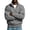 Gray, variant on WIZUTIZ Men's Solid Color High Neck Zip Up Sweatshirt Long Sleeve Casual Pullover Top