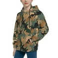 thumbnail image 2 of Haiem Camouflage Rabbit Pattern Boys Hoodie, Youth Pullover Hooded Sweatshirt, Kangaroo Pocket Hoodie for Kids Girls -Small, 2 of 6