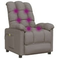 thumbnail image 5 of vidaXL Massage Chair Taupe Polyester, Metal, Wood, Plywood Large, 5 of 6