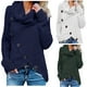thumbnail image 5 of Suéter de manga larga con botones para mujer, suéter, blusa, camisa sólida Fridja hjk234, 5 of 5