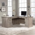 thumbnail image 2 of Pemberly Row L-shaped Contemporary Engineered Wood Computer Desk in Split Oak, 2 of 19