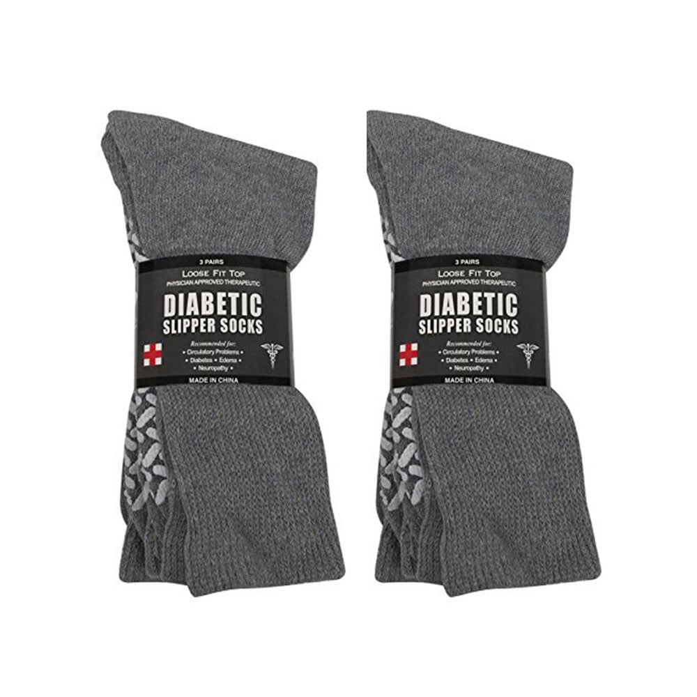 Diabetic Socks Non Skid Hospital Loose Fitting Slipper Socks With