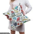 thumbnail image 4 of Ambesonne Science Fabric by the Yard Upholstery, Student Supplies, 10 Yards, Multicolor, 4 of 4