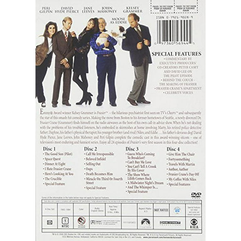 Frasier: The Complete First Season (DVD), Paramount, Comedy
