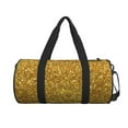 thumbnail image 2 of Easygdp Gold Glitter Travel Bag, Camping, Weekend, Carry On Overnight Duffel Bag with Shoulder Strap, 2 of 8