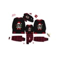 thumbnail image 6 of KelaJuan Christmas Family Pajamas Matching Set Santa Claus Print Long Sleeve Tops and Plaid Pants Sleepwear Soft Nightwear, 6 of 6