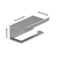 thumbnail image 3 of Xuniizn storage rack Bathroom Tissue Stand Bathroom Mobile Phone Rack Roll Paper Rack No Punching Toiletries Storage Rack, 3 of 7