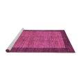 thumbnail image 2 of Ahgly Company Machine Washable Indoor Square Abstract Purple Modern Area Rugs, 4' Square, 2 of 4