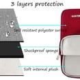 thumbnail image 3 of Funda MOSISO para portátil MacBook Air/Pro de 15 pulgadas, color rojo, 3 of 6