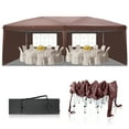 thumbnail image 3 of UBesGoo 10' x 20' Dark Coffee Portable Outdoor Canopy, Waterproof Adjustable Height, 3 of 10