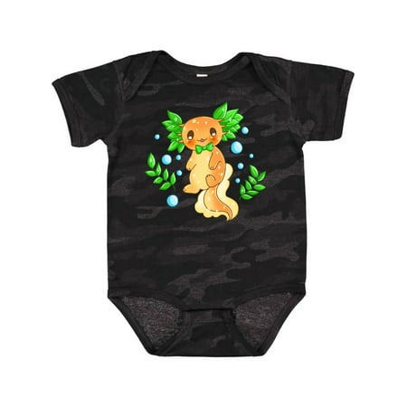 

Inktastic Cute Orange and Green Axolotl Gift Baby Boy or Baby Girl Bodysuit