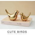 thumbnail image 3 of Small Birds Statues Home Decor Modern Style Decorative Ornaments for Living Room Decor, Bedroom, Office Desktop, Cabinets (2Pcs), 3 of 9
