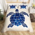 thumbnail image 2 of Erosebridal Sea Turtle Duvet Cover King Size Reptile Tortoise Bedding Set Ocean Coastal Animal Comforter Cover Set Nautical Beach Bedspread Cover,(No Comforter), 2 of 6