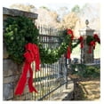 thumbnail image 3 of Red Christmas Bow Large 18 Inch - Outdoor Holiday Decorations, Structural 3D Nylon Bow with Trim, Festive House Decor for Columns, Lampposts & More, 3 of 4