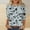Gray plus size halloween tops a1, variant on Women Plus Size Halloween Round Neck Graphic Tops Cute 3/4 Sleeve Pullover Goth Dressy Casual Tshirt Blouse Spooky Fall Fashion Clothes, Orange 2XL