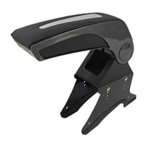 Luwecf Car Center Console Armrest Box Car Height Adjustable PU Arm Rest Storage Box