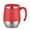 RED, variant on Stainless Steel Coffee Mug 16.91 Oz Double-Layer Insulated with Lid Non-Slip Shatterproof Design with Handle for Home Camping Holiday Gift, Red