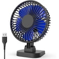 thumbnail image 1 of Mini ventilador de escritorio USB Speed, ventilador silencioso USB, flujo de aire superpotente, ángulo de inclinación ajustable de 40° JFHHH pequeña, 1 of 5