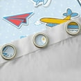 thumbnail image 4 of Homewish Cartoon Plane Black Out Curtains for Kids Children Teens,Kawaii Aircraft Curtains Pack of 2 (42x63 Each),Transportation Theme Bedroom Curtains,Ultra Soft Home Decor, 4 of 6