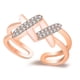 thumbnail image 2 of Sonducket Anillo abierto de cristal para niñas, ajustable, elegante, estético, mano, nudillo, joyería para fiesta, boda, fecha, regalo, oro Roségold 20piezas, 2 of 6