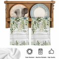 thumbnail image 5 of Sage Green Eucalyptus Leaves Kitchen Towels Set of 2, Summer Botanical Weeping Wooden Absorbent Dish Towels for Kitchen, Microfiber Hand Towel, Quick Drying Tea Towel for Cleaning Dishcloths, 5 of 7