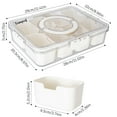 thumbnail image 5 of Simperf Snack Divider Container, Snack Box with Lid, Snack Containers with Dividers, 8 Compartment Snack Container Divide Snack Box, Food Storage with Handle, Snackle Box Container with 4 Fruit Fork, 5 of 9