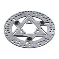 thumbnail image 3 of Motorcycle Brake Disc, Brake Disc Rotor High Impact 220mm/8.7in Half Floating Universal  Replacement For  For Autocycle, 3 of 8