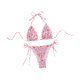 thumbnail image 5 of Traje de baño de dos piezas Tankini de moda transpirable para mujer Traje de baño para SPA Rosa, 5 of 9