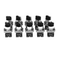 thumbnail image 1 of 10Pcs XB2 Rotary Switch 3 Position Self Locking Knob Switch for Power Tools Vehicles Lamps AC240V, 1 of 4