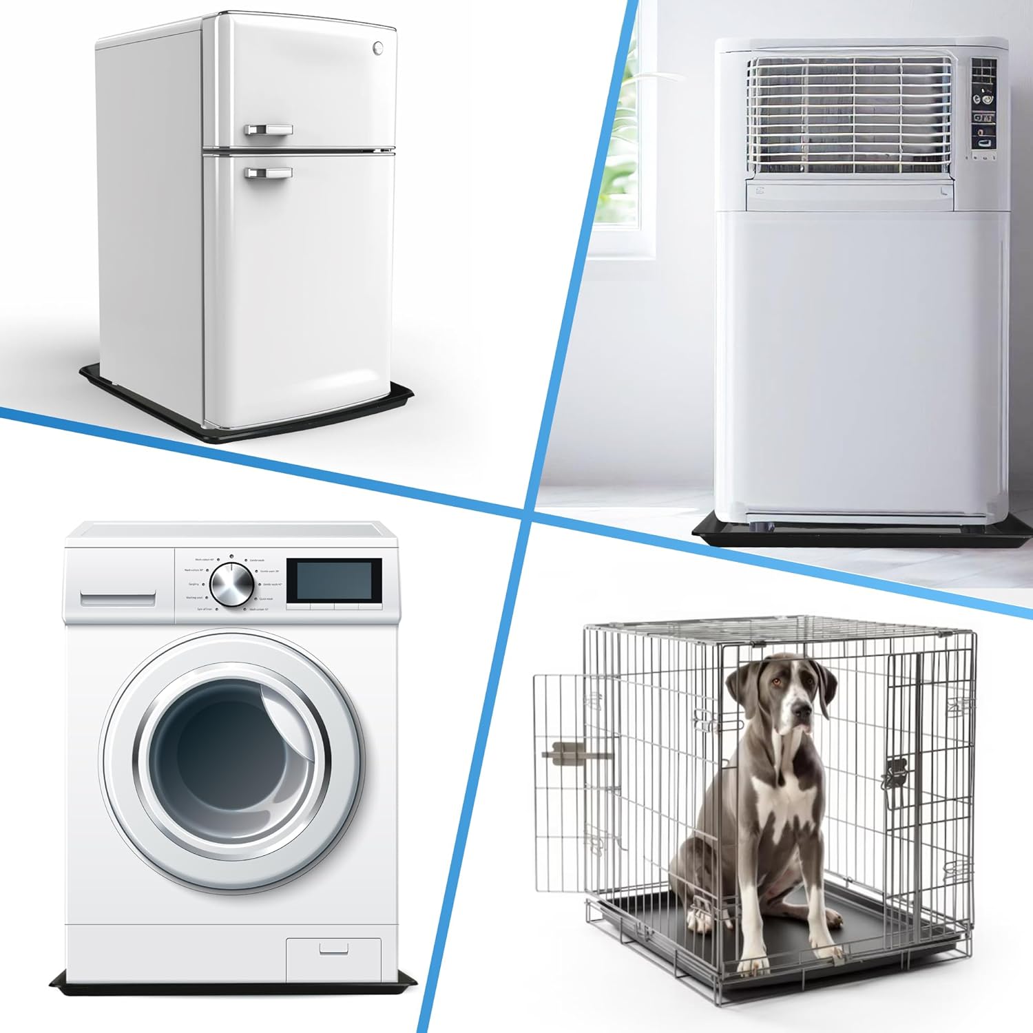 22'' x 21''Large Drip Tray, Mini Fridge Drip Pan, Portable AC Drip Pan, Under Washer Pan, Dishwasher Pan, Oil Drain Pans for Changing Oil
