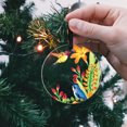 thumbnail image 5 of WIRESTER Large 3 inch Acrylic Ready to Hang Ornament, Hanging Ornaments for Christmas Tree Holidays Party Home Office Xmas Tree Decoration Gift - Hummingbirds Crocosmia, 5 of 6